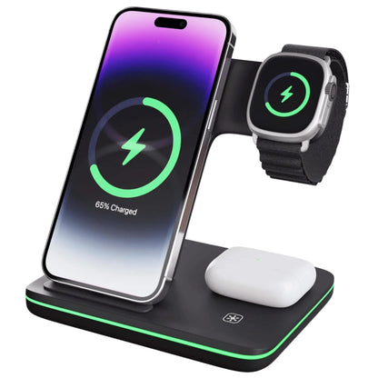 3-in-1 Wireless Charging Station — iPhone, Apple Watch & AirPods
